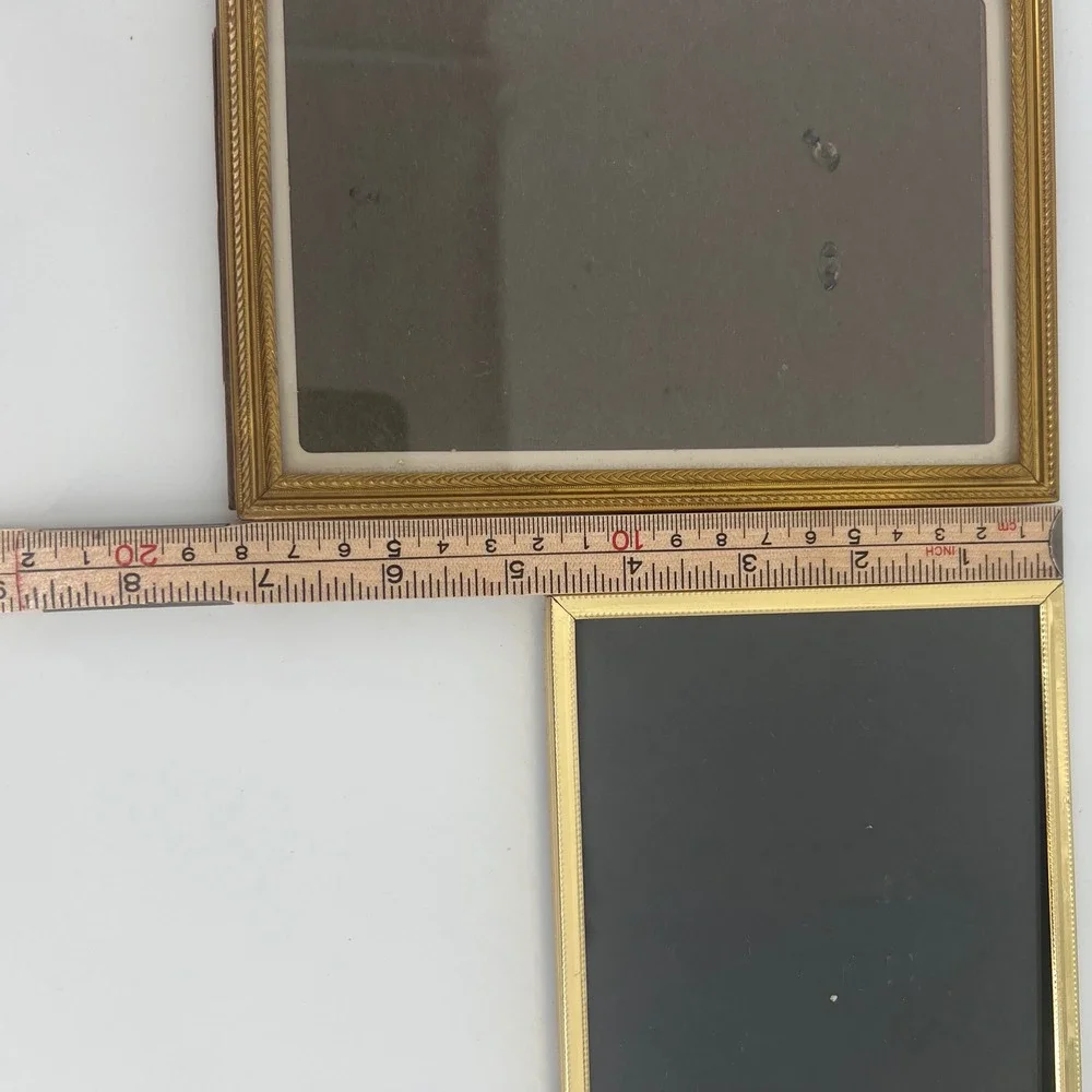 Vintage Picture Frame Set Metal Gold Hollywood Regency Gallery Wall 5x7 4x6